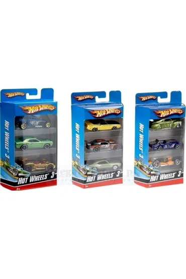 Hot Wheels ZEST.TRZECH SAMOCHOD�W Mattel