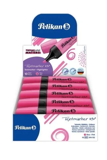 Pelikan Zakre�lacz 490 r�owy 10 szt.