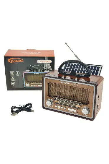 Adar G�o�nik Bluetooth radio retro ze �wiat�em USB