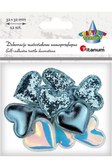 Titanum Dekoracje samoprzylepne serca 32x29mm