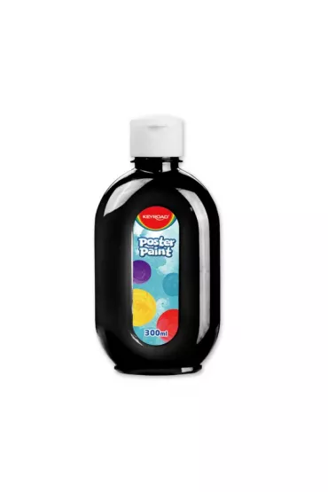 Farba plakatowa 300ml KEYROAD czarna 300 ml
