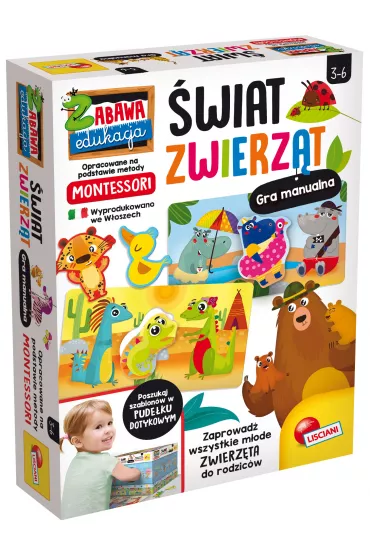 Montessori. �wiat Zwierz�t. Gra manualna Lisciani