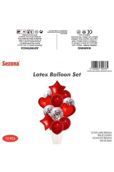 Balony Serce 12 szt