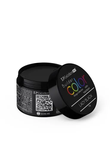 Pro Builder Color Excellent Pro Builder Color With Thixotropy żel budujący Lacy Black 15 ...