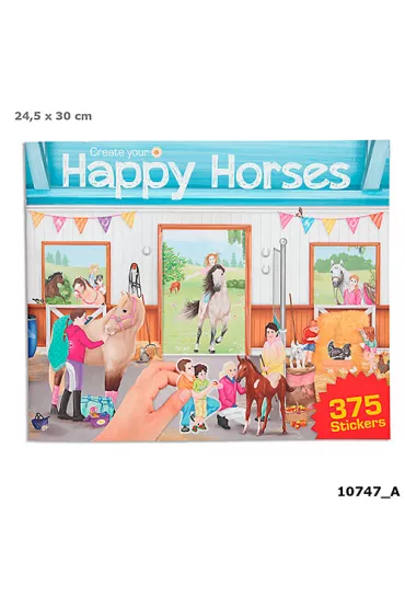 Depesche Zestaw z naklejkami koniki Horses dreams Top Model 10747