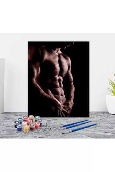 Twoje Hobby Malowanie po numerach - M�ski tors 40x50cm