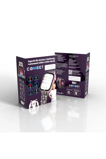 Smartwatch dla dziecka KiDiZ Connect r�owy