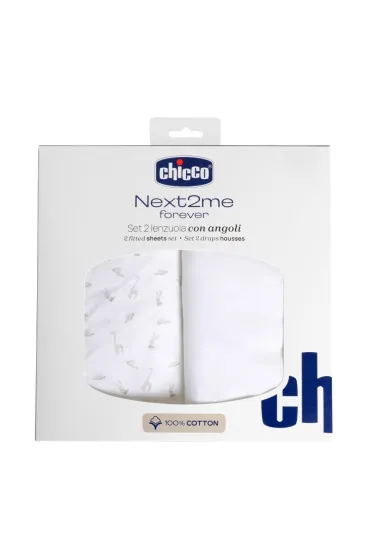 Chicco Prze�cierad�o Next2Me Forever bawe�na cloud 2 szt.