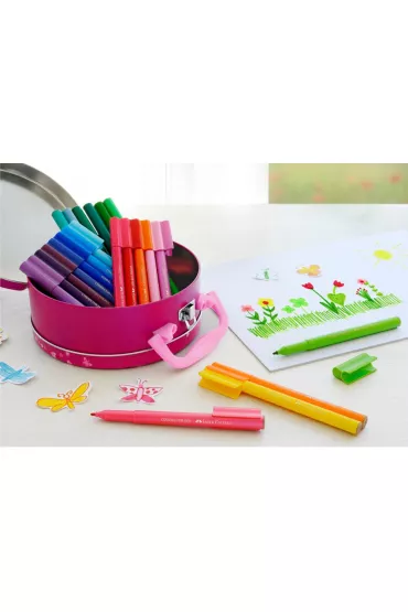 Faber-Castell Flamastry Connector torebka 33 szt.