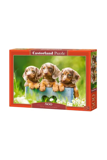 Puzzle 500 el. Cute Dachshunds Castorland