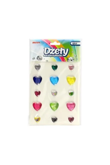 Brewis D�ety samoprzylepne serca 15 szt.