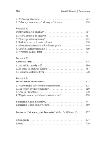 �wiadomo�� - Daniel C. Dennett