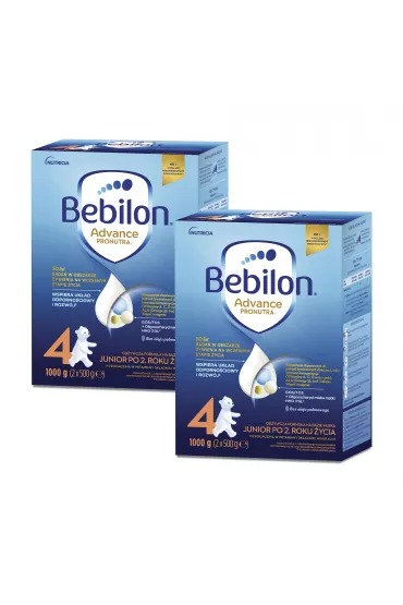 Bebilon 4 Advance Pronutra Junior Formua na bazie mleka po 2. roku ycia Zestaw 2 x 1000 g