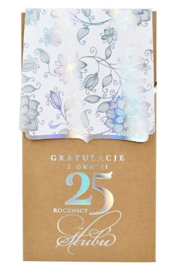 Kukartka Karnet 25. rocznica �lubu PM-114
