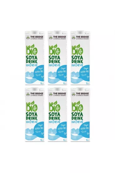 The Bridge Napj sojowy naturalny bez glutenu Zestaw 6 x 1 L Bio