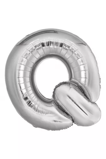 Amscan Balon foliowy litera Q srebrna 72x86cm