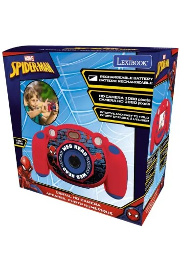 Aparat cyfrowy dzieci�cy Spiderman z funkcj� robienia zdj�� i wideo Lexibook DJ080SP Lexibook-Apollo