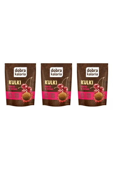 Dobra Kaloria Kulki mocy kakao i wi�nia Zestaw 3 x 58 g