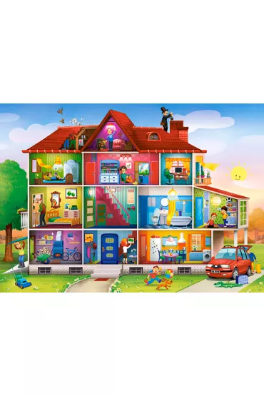Puzzle 120 el. House Life Castorland