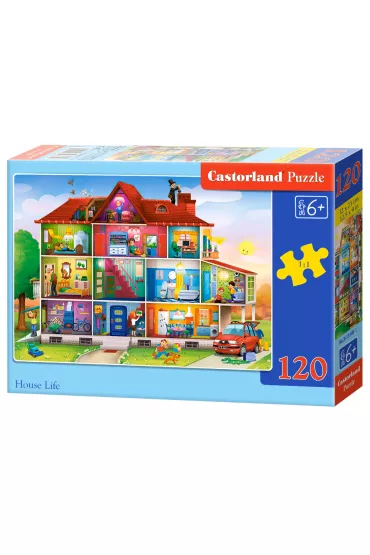 Puzzle 120 el. House Life Castorland