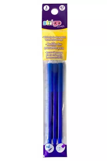 Strigo Wk�ady do d�ugopis�w wymazywalny 0.7mm 3 szt.
