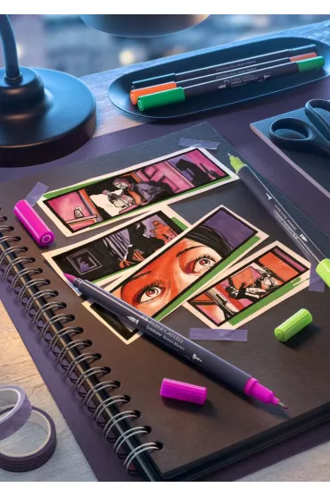 Faber-Castell Pisak dwustronny Goldfaber Sketch graphic 6 szt.