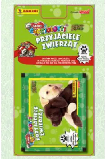 Panini Przyjaciele zwierz�t 2017 blister z naklejkami