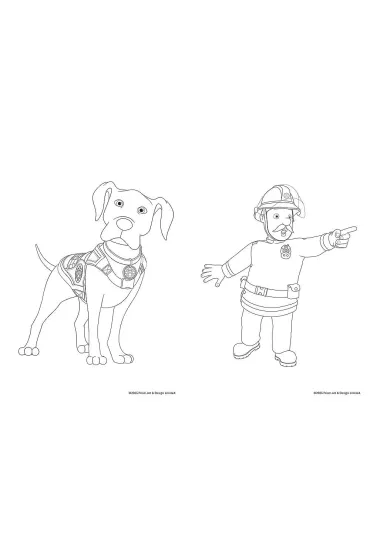Stra�ak Sam. Kolorowanka. Malbuch. Colouring book. Fireman Sam