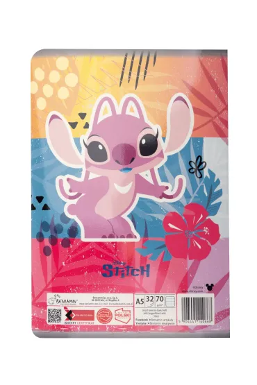 Beniamin Zeszyt A5 Stitch linia, 70g 32 kartki
