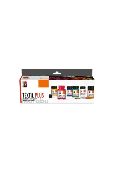 Marabu Farby do tkanin Textile plus starter 15ml 6 kol. 90 ml
