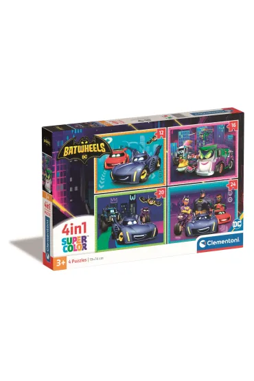 Puzzle 4w1 - Batwheels (12+16+20+25 el.) Clementoni