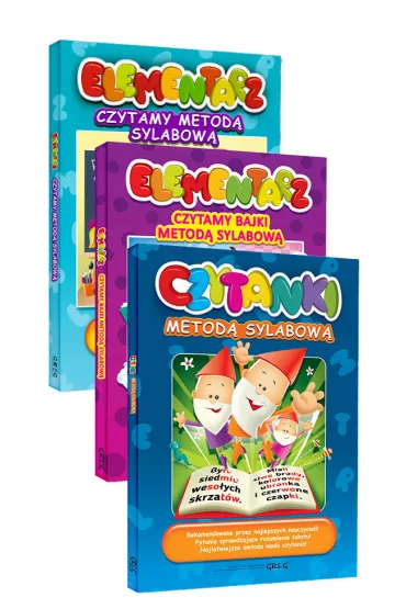 Pakiet: Elementarz. Czytamy metod� sylabow�, Elementarz. Czytamy bajki metod� sylabow�, Czytanki. Czytamy metod� sylabow�