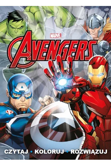 Czytaj rozwi�zuj koloruj. Marvel Avengers