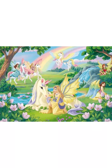 Puzzle 100 el. Magiczne jednoro�ce + figurka Schmidt