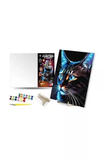 Qbee Malowanie po numerach - Cosmo-cat 40x50cm