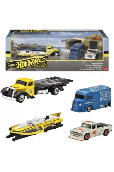 Hot Wheels. Premium Diorama 4-pack mix Mattel