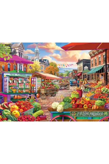 Puzzle 1000 el. Main Street Market Day Eurographics