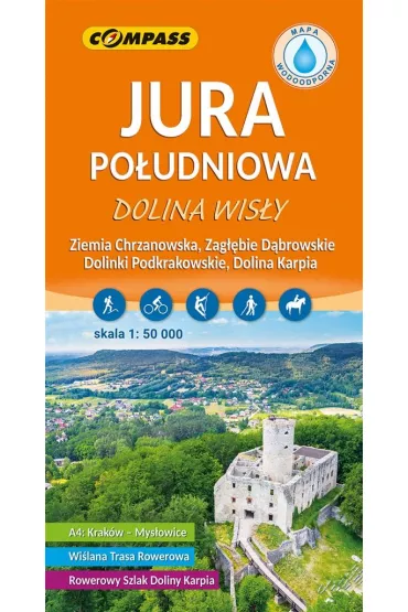 Jura Po�udniowa Dolina Wis�y mapa laminowana skala 1 : 50 000