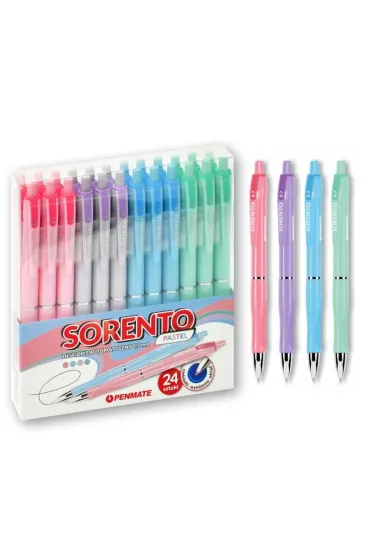 Penmate D�ugopis Sorento pastelowy w opakowaniu 24 szt.