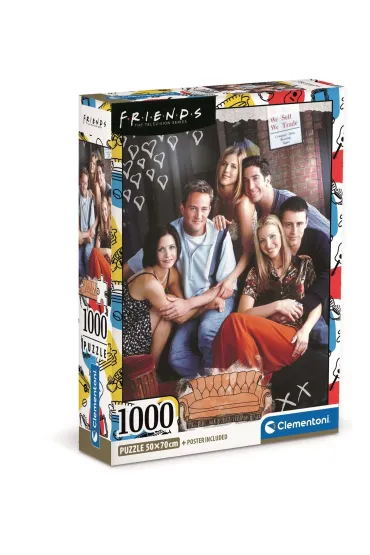 Puzzle 1000 el. Compact Friends Clementoni