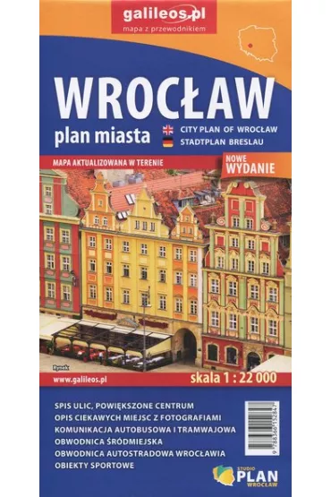 Plan miasta - Wroc�aw 1:22 000