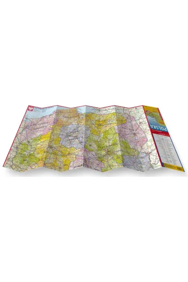 Polska mapa samochodowo administracyjna 1:800 000