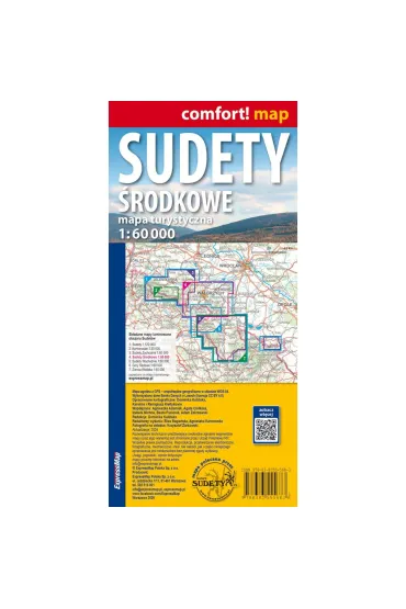 Sudety �rodkowe laminowana mapa turystyczna 1:60 000