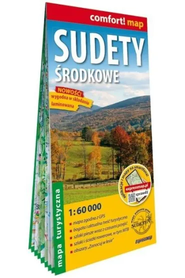 Sudety �rodkowe laminowana mapa turystyczna 1:60 000