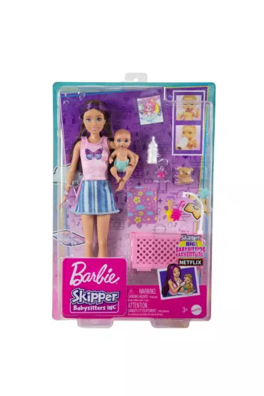 Barbie Skipper Zestaw opiekunka HJY33 Mattel | TaniaKsiazka.pl