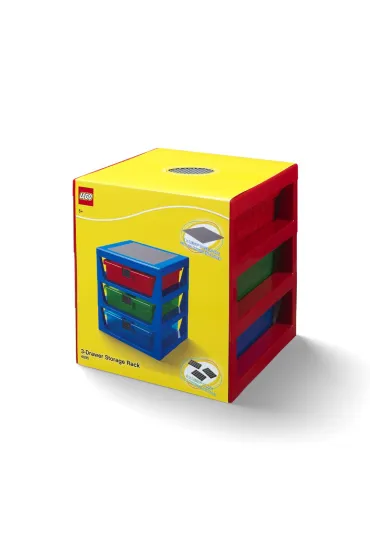 Rega� LEGO z szufladami Czerwony