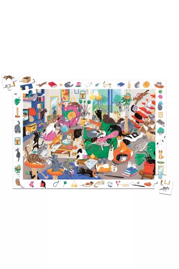Kapitan Nauka. Puzzle obserwacyjne. Koty Edgard