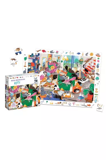 Kapitan Nauka. Puzzle obserwacyjne. Koty Edgard