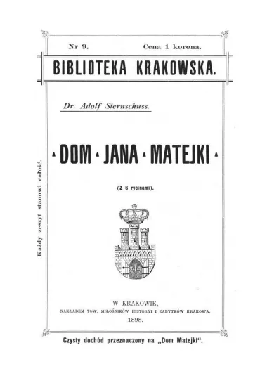 Dom Jana Matejki - przewodnik - Adolf  Sternschuss