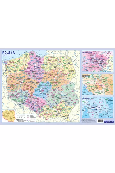 Demart Podk�adka edukacyjna. Mapa administracyjna Polski